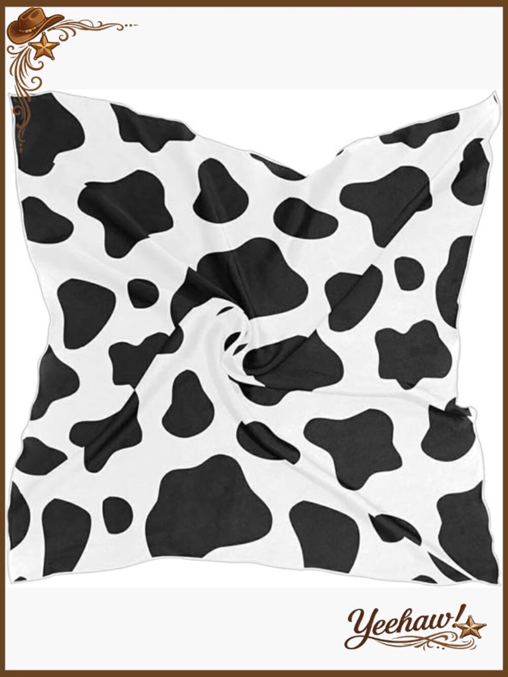 23.6" Silk-Like Polyester Satin Square Scarf for Hair Neck Wraps